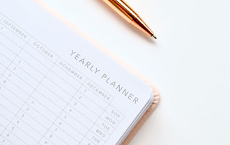 EV info zone money matters hub - yearly planner